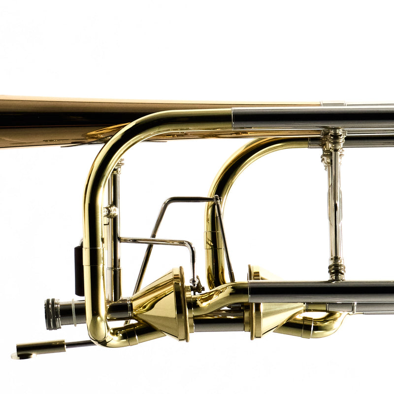 Eastman Model ETB849G Professional Bass Trombone with Axial Flow Valves OPEN BOX- for sale at BrassAndWinds.com