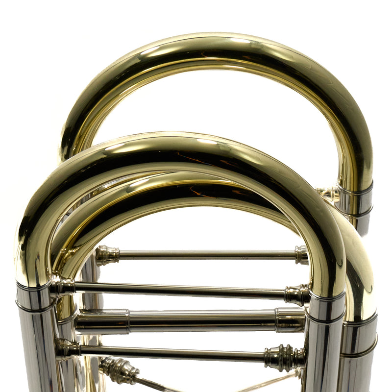 Eastman Model ETB849G Professional Bass Trombone with Axial Flow Valves OPEN BOX- for sale at BrassAndWinds.com