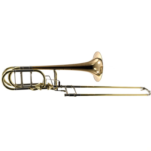 Eastman Model ETB849G Professional Bass Trombone with Axial Flow Valves OPEN BOX- for sale at BrassAndWinds.com