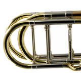 Eastman Model ETB849G Professional Bass Trombone with Axial Flow Valves OPEN BOX- for sale at BrassAndWinds.com