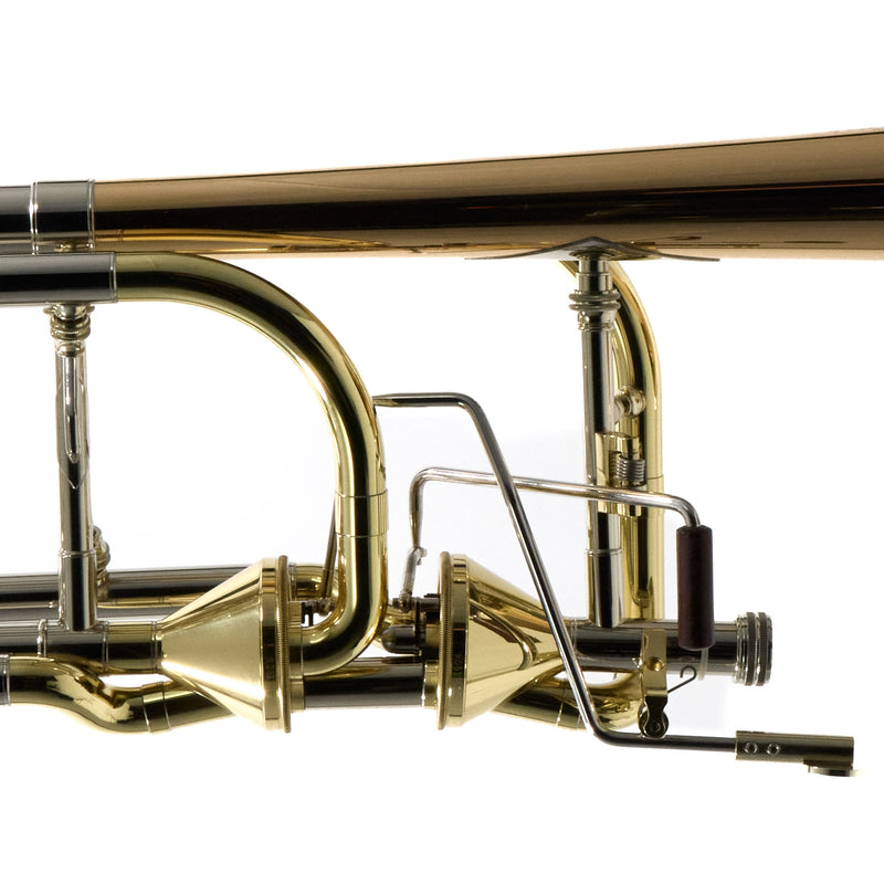Eastman Model ETB849G Professional Bass Trombone with Axial Flow Valves OPEN BOX- for sale at BrassAndWinds.com