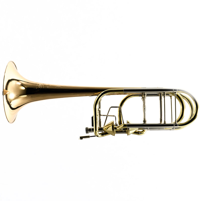 Eastman Model ETB849G Professional Bass Trombone with Axial Flow Valves OPEN BOX- for sale at BrassAndWinds.com