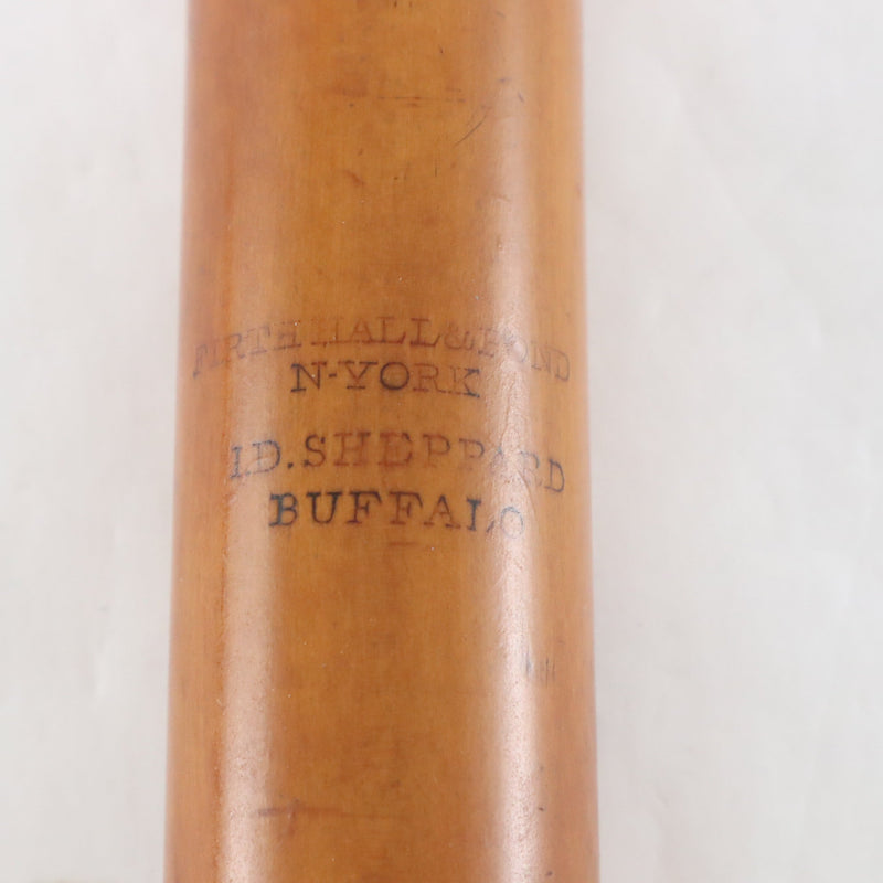 Firth Hall and Pond 4 Key Boxwood Flute Circa 1850 HISTORIC COLLECTION- for sale at BrassAndWinds.com