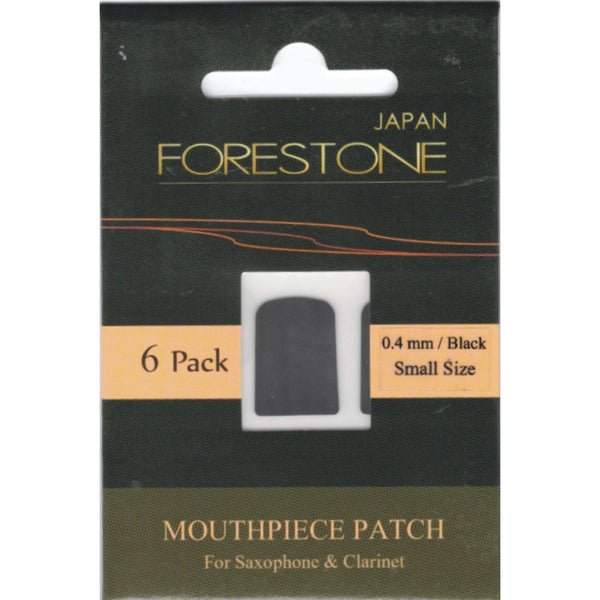Forestone Thin Mouthpiece Cushions in Black, 0.4, Box of 6