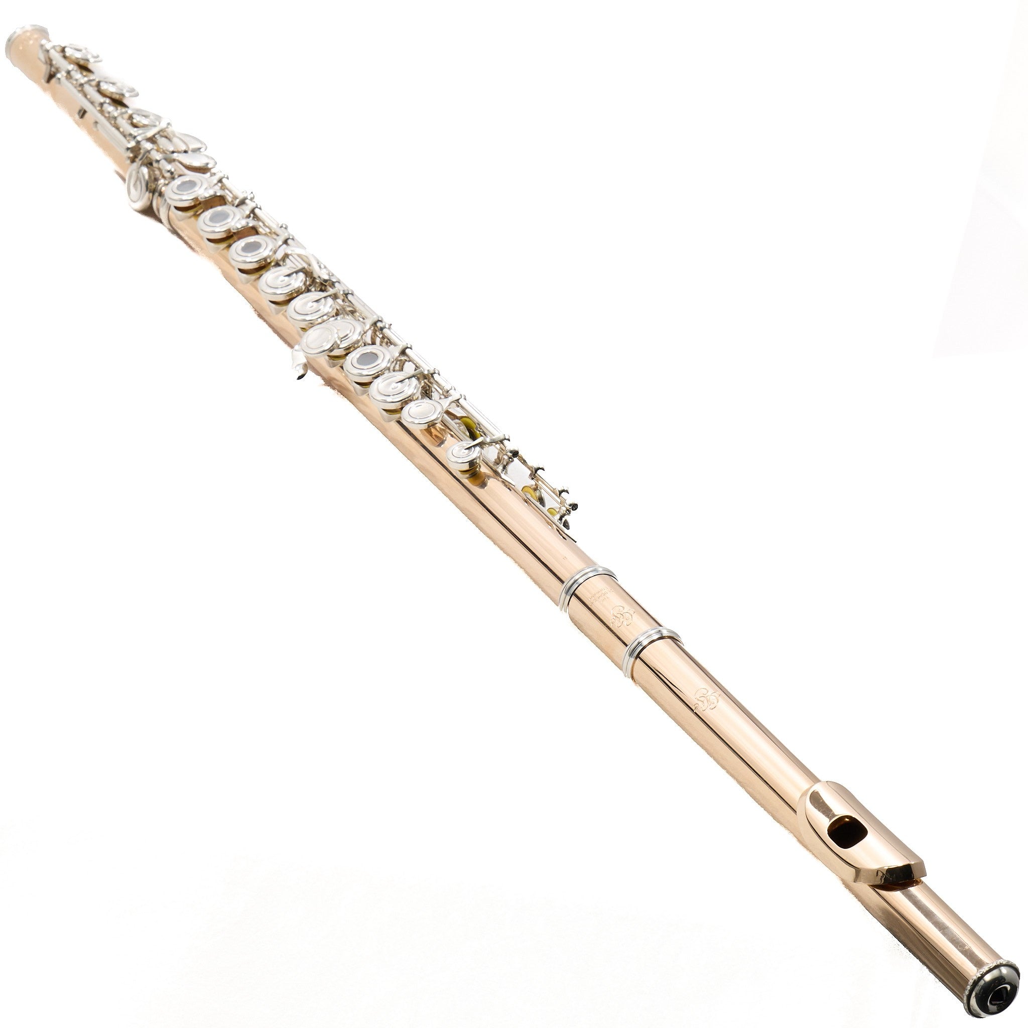 Geoghegan Handmade 14K Gold Flute with Silver Mechanism