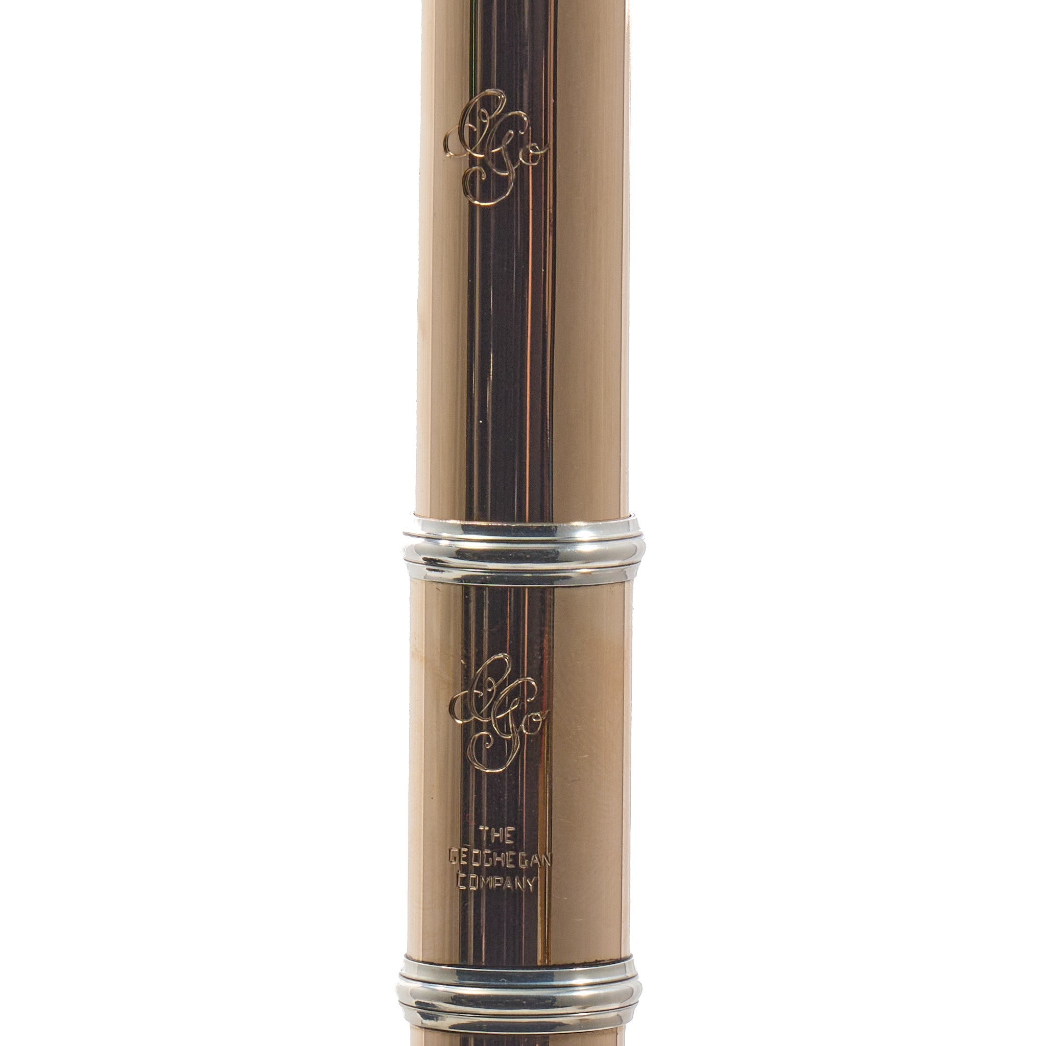 Geoghegan Handmade 14K Gold Flute with Silver Mechanism