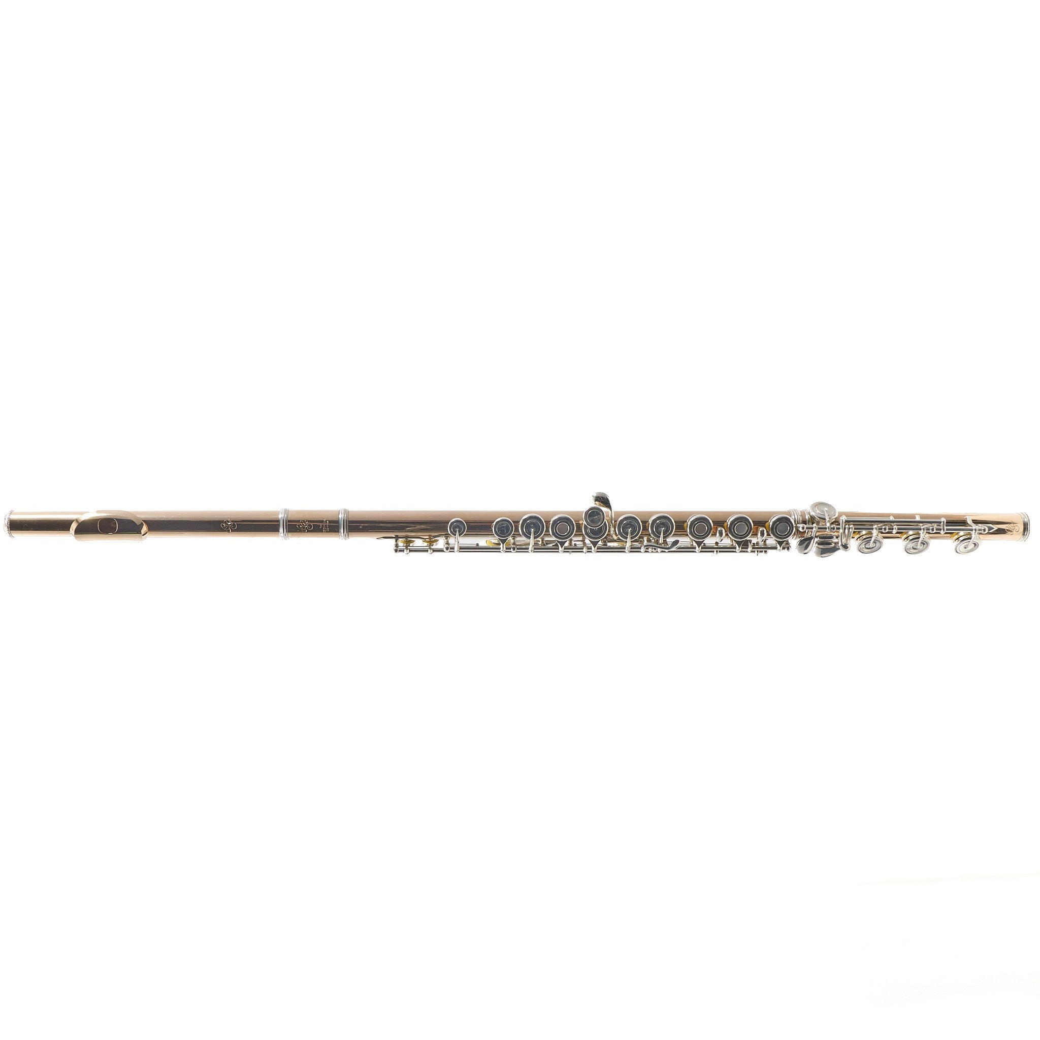 Geoghegan Handmade 14K Gold Flute with Silver Mechanism