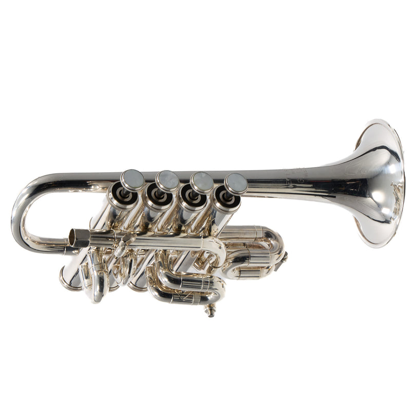 Getzen Eterna Professional Four-Valve Piccolo Trumpet SN P05011 GORGEOUS- for sale at BrassAndWinds.com
