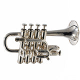 Getzen Eterna Professional Four-Valve Piccolo Trumpet SN P05011 GORGEOUS- for sale at BrassAndWinds.com