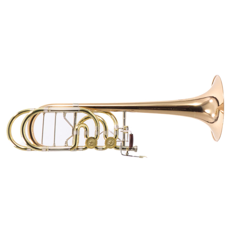 Greenhoe Model GC5-3R-TIS Bass Trombone with Tuning in Slide SN 5402 EXCELLENT- for sale at BrassAndWinds.com