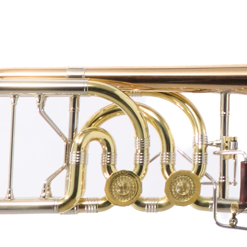 Greenhoe Model GC5-3R-TIS Bass Trombone with Tuning in Slide SN 5402 EXCELLENT- for sale at BrassAndWinds.com