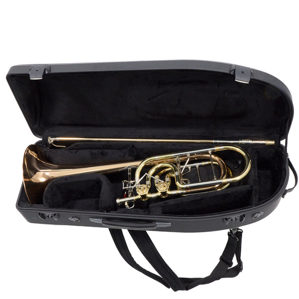 Greenhoe Model GC5-3R-TIS Bass Trombone with Tuning in Slide SN 5402 EXCELLENT- for sale at BrassAndWinds.com