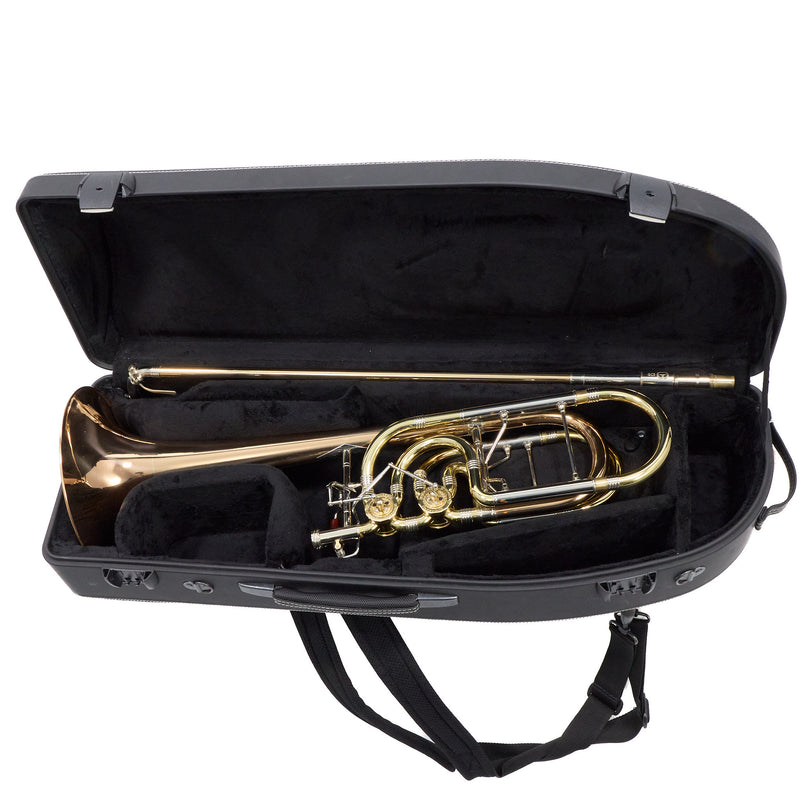 Greenhoe Model GC5-3R-TIS Bass Trombone with Tuning in Slide SN 5402 EXCELLENT- for sale at BrassAndWinds.com