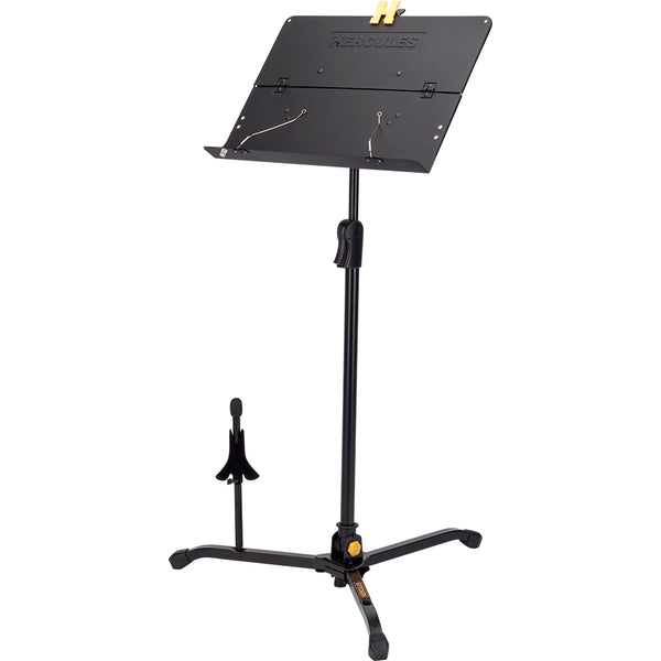 Hercules Model BS301B 'EZ Clutch' Orchestra Stand with Foldable Desk