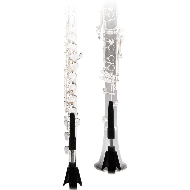 Hercules Model DS640BB Flute/Clarinet Stand with Bag BRAND NEW- for sale at BrassAndWinds.com