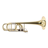 John Packer Model JP232 Bass Trombone with Dual Independent Rotors SN 23200091 NICE- for sale at BrassAndWinds.com