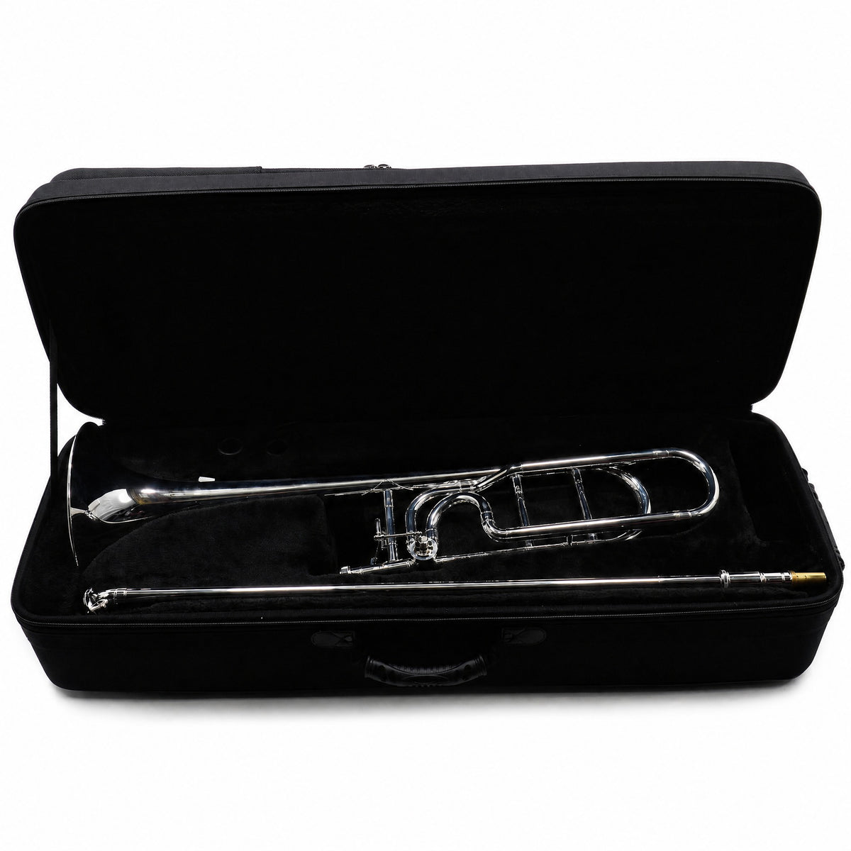 Jupiter JTB1100FOSQ Intermediate Bb/F Tenor Trombone in Silver Plate