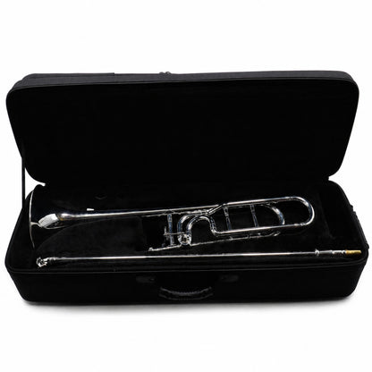 Jupiter JTB1100FOSQ Intermediate Bb/F Tenor Trombone in Silver Plate