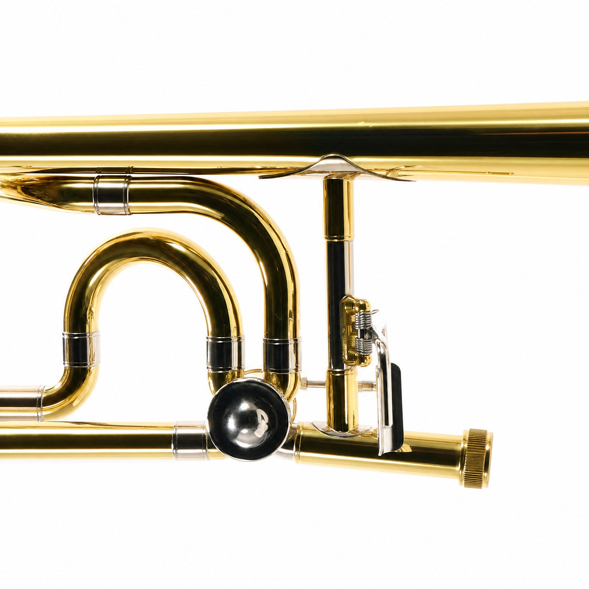 Jupiter JTB1150FOQ Intermediate Bb/F Tenor Trombone in Clear Lacquer