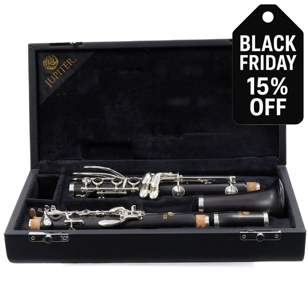 Jupiter Model JCL1100S Intermediate Grenadilla Bb Clarinet SN CE59522 OPEN BOX
