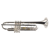Jupiter Model JTR1160RSQ Intermediate Bb Trumpet in Silver Plate SN EA06781 OPEN BOX