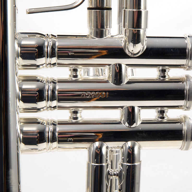 King Model 1117SP Marching Bb Trumpet in Silver Plate SN 659931 EXCELLENT- for sale at BrassAndWinds.com