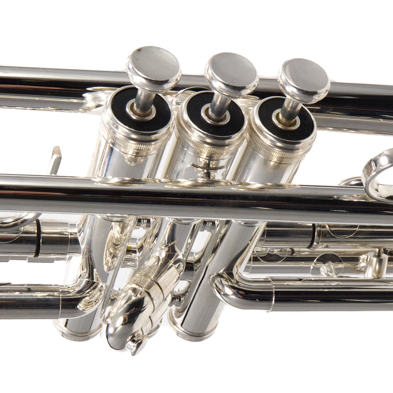 King Model 1117SP Marching Bb Trumpet in Silver Plate SN 659931 EXCELLENT- for sale at BrassAndWinds.com
