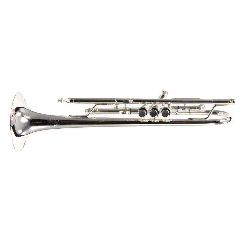 King Model 1117SP Marching Bb Trumpet in Silver Plate SN 659931 EXCELLENT- for sale at BrassAndWinds.com