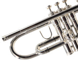 King Model 1117SP Marching Bb Trumpet in Silver Plate SN 659931 EXCELLENT- for sale at BrassAndWinds.com