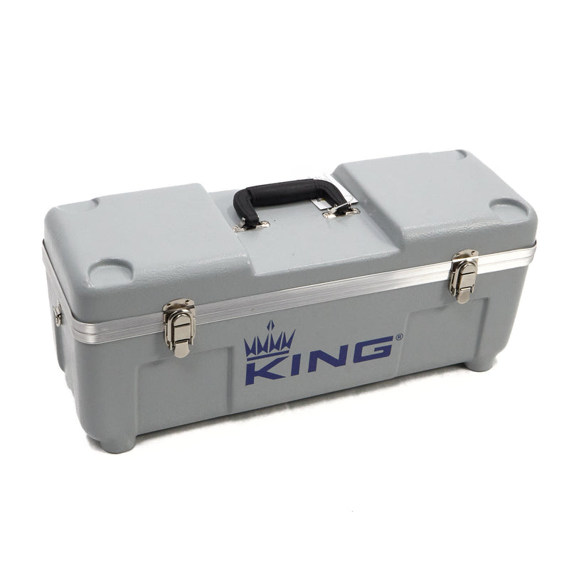King Model 1117SP Marching Bb Trumpet in Silver Plate SN 659931 EXCELLENT- for sale at BrassAndWinds.com