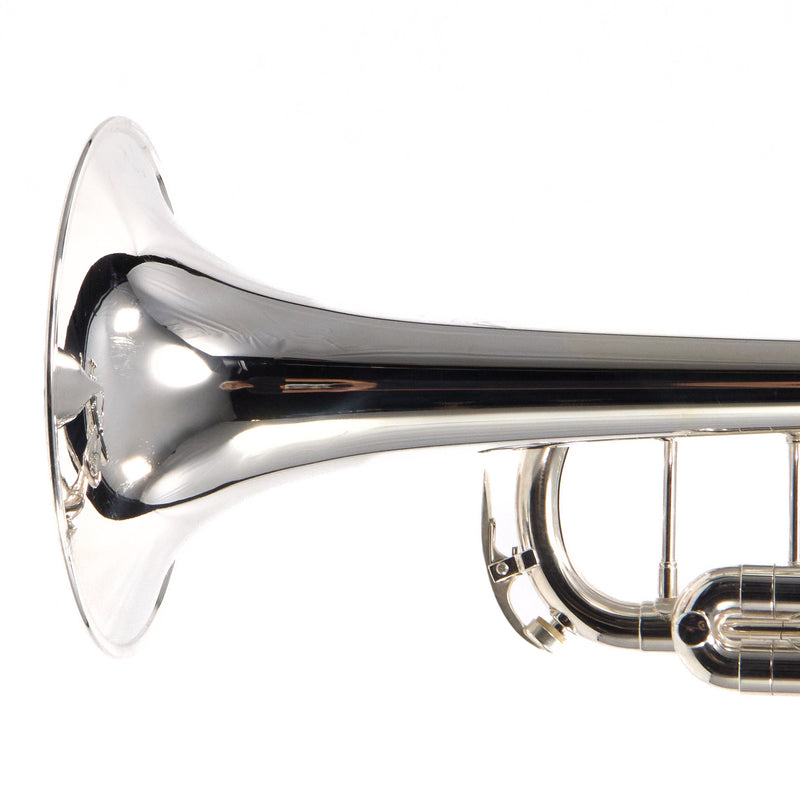King Model 1117SP Marching Bb Trumpet in Silver Plate SN 659931 EXCELLENT- for sale at BrassAndWinds.com