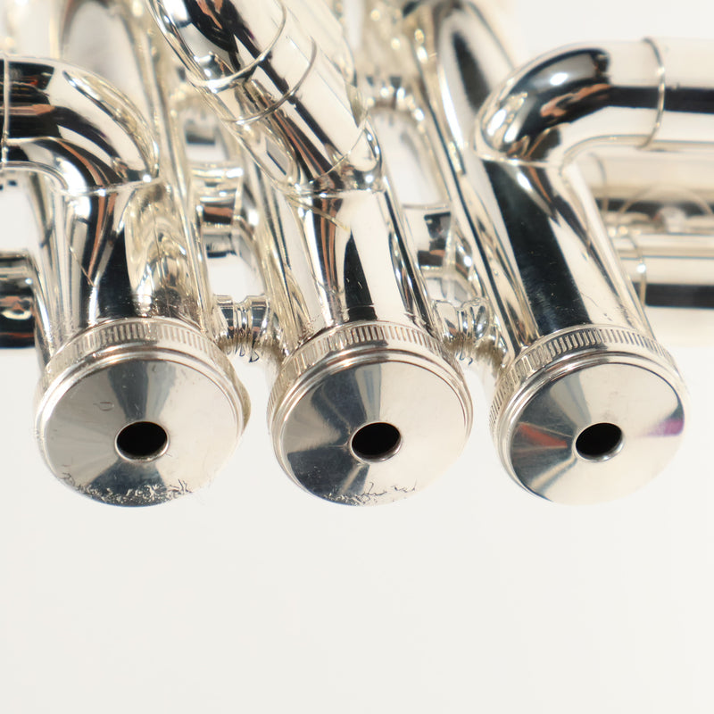 King Model 1117SP Marching Bb Trumpet in Silver Plate SN 659947 EXCELLENT- for sale at BrassAndWinds.com