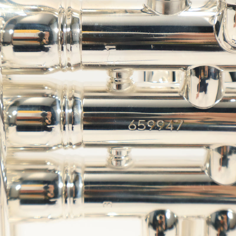 King Model 1117SP Marching Bb Trumpet in Silver Plate SN 659947 EXCELLENT- for sale at BrassAndWinds.com