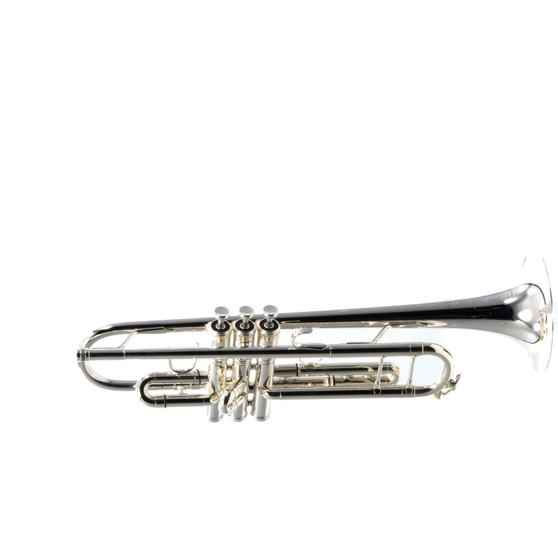 King Model 1117SP Marching Bb Trumpet in Silver Plate SN 660073 EXCELLENT- for sale at BrassAndWinds.com