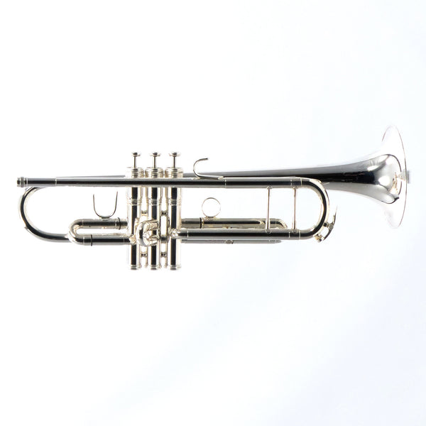 King Model 1117SP Marching Bb Trumpet in Silver Plate SN 660073 EXCELLENT- for sale at BrassAndWinds.com