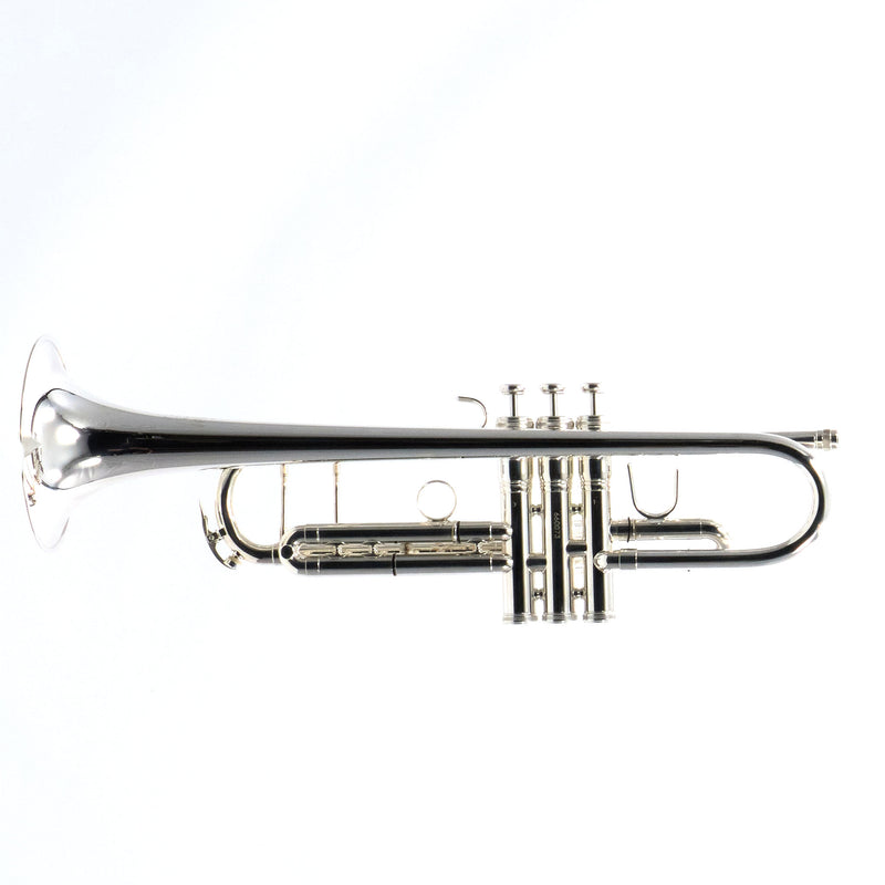 King Model 1117SP Marching Bb Trumpet in Silver Plate SN 660073 EXCELLENT- for sale at BrassAndWinds.com