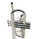 King Model 1117SP Marching Bb Trumpet in Silver Plate SN 660073 EXCELLENT- for sale at BrassAndWinds.com