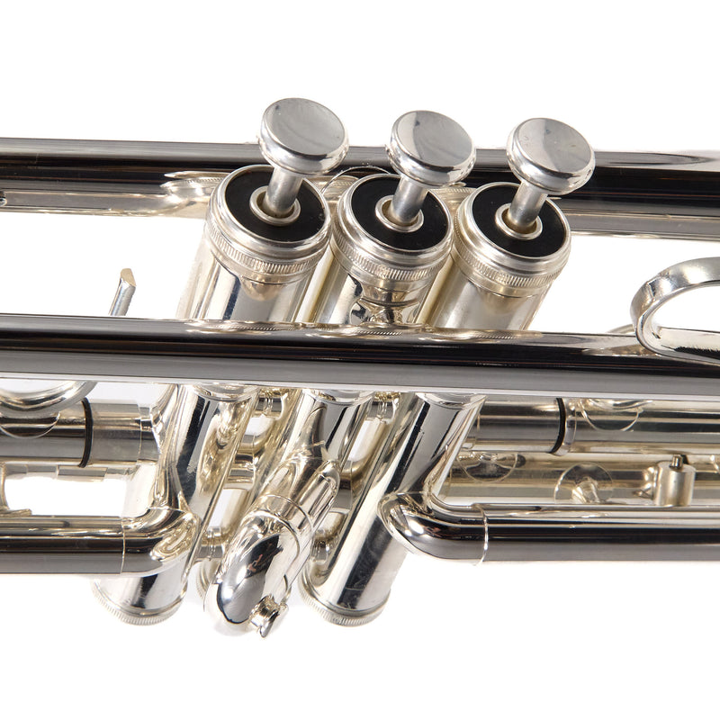 King Model 1117SP Marching Bb Trumpet in Silver Plate SN 660078 EXCELLENT- for sale at BrassAndWinds.com