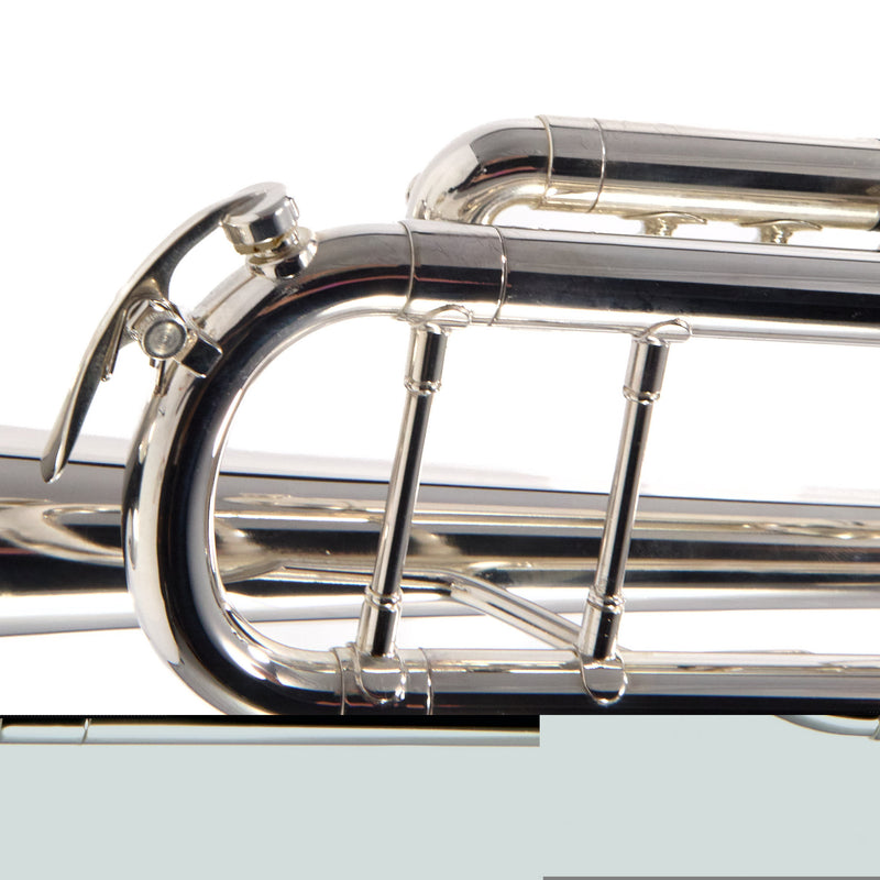 King Model 1117SP Marching Bb Trumpet in Silver Plate SN 660078 EXCELLENT- for sale at BrassAndWinds.com