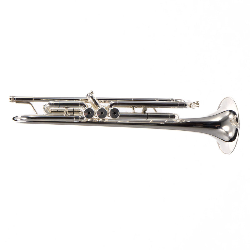 King Model 1117SP Marching Bb Trumpet in Silver Plate SN 660078 EXCELLENT- for sale at BrassAndWinds.com