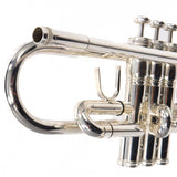 King Model 1117SP Marching Bb Trumpet in Silver Plate SN 660078 EXCELLENT- for sale at BrassAndWinds.com