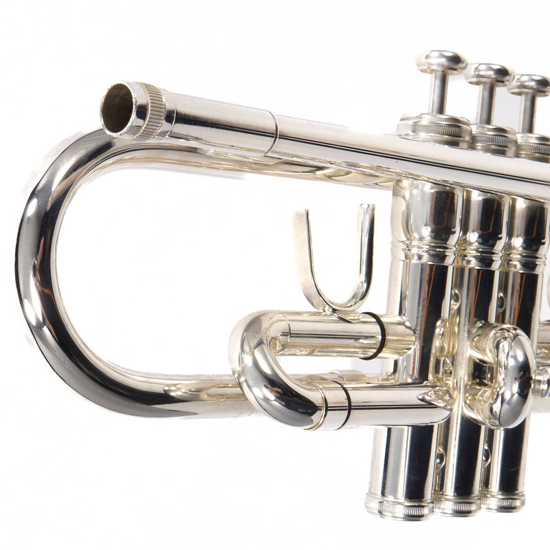 King Model 1117SP Marching Bb Trumpet in Silver Plate SN 660078 EXCELLENT- for sale at BrassAndWinds.com