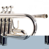 King Model 1117SP Marching Bb Trumpet in Silver Plate SN 660078 EXCELLENT- for sale at BrassAndWinds.com