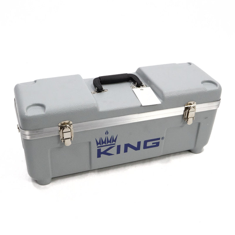 King Model 1117SP Marching Bb Trumpet in Silver Plate SN 660078 EXCELLENT- for sale at BrassAndWinds.com