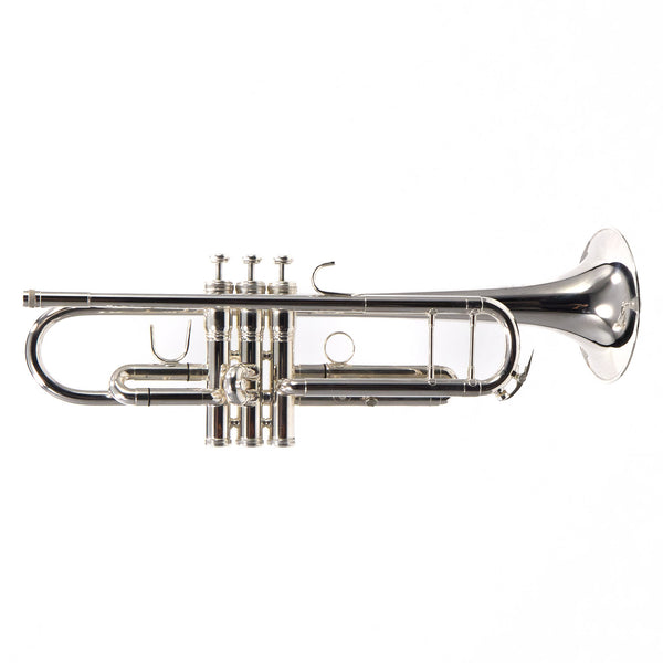 King Model 1117SP Marching Bb Trumpet in Silver Plate SN 660078 EXCELLENT- for sale at BrassAndWinds.com
