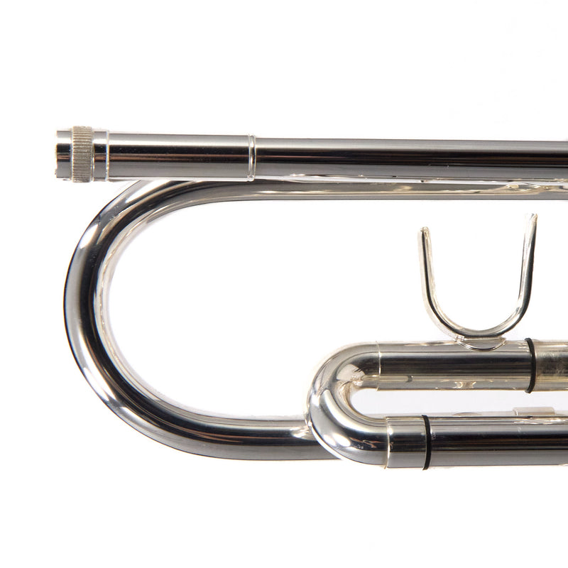 King Model 1117SP Marching Bb Trumpet in Silver Plate SN 660078 EXCELLENT- for sale at BrassAndWinds.com