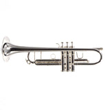 King Model 1117SP Marching Bb Trumpet in Silver Plate SN 660078 EXCELLENT- for sale at BrassAndWinds.com