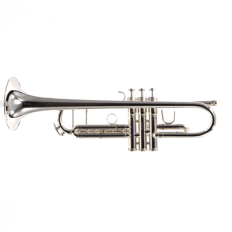 King Model 1117SP Marching Bb Trumpet in Silver Plate SN 660078 EXCELLENT- for sale at BrassAndWinds.com