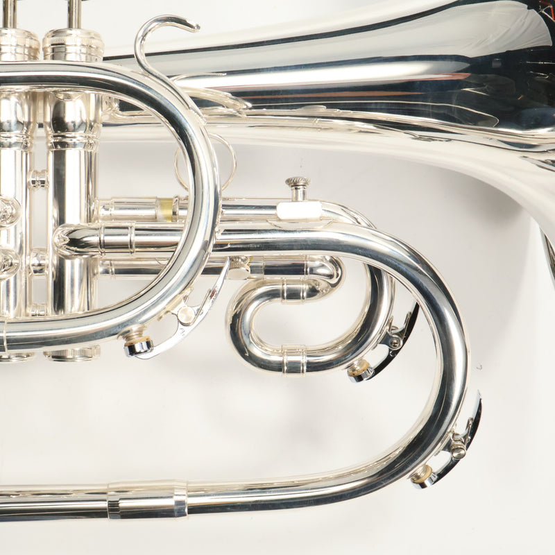 King Model 1121SP 'Ultimate' Professional Marching Mellophone SN 631749 EXCELLENT- for sale at BrassAndWinds.com
