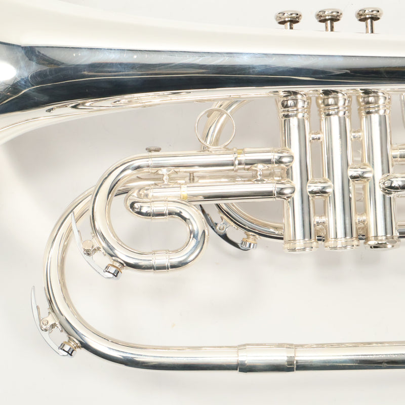 King Model 1121SP 'Ultimate' Professional Marching Mellophone SN 631749 EXCELLENT- for sale at BrassAndWinds.com